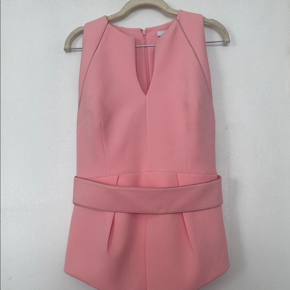 Safiyaa Coral Pink Peplum Top